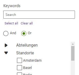 Reach Manage Keywords