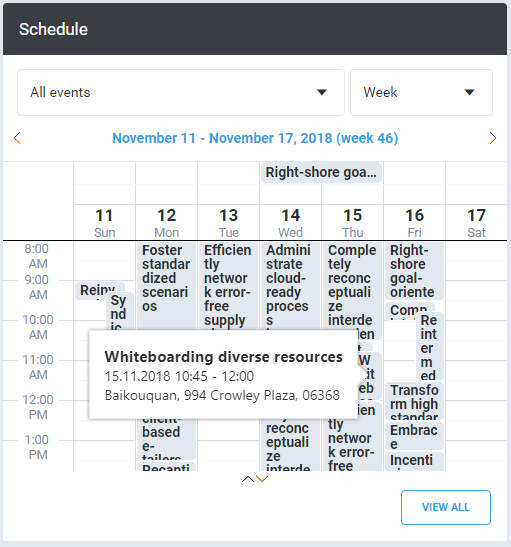 Agenda View